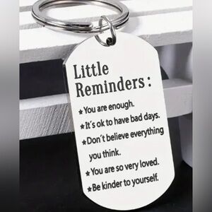 You Are Enough, Loved, Motivational KeyChain Stainless Steel New Car Key Chain